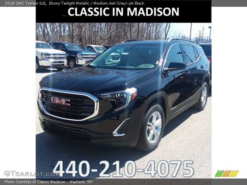 Ebony Twilight Metallic / Medium Ash Gray/­Jet Black 2018 GMC Terrain SLE