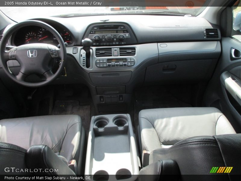 Ocean Mist Metallic / Gray 2005 Honda Odyssey EX-L