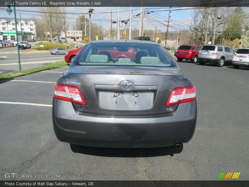 Magnetic Gray Metallic / Ash 2011 Toyota Camry LE