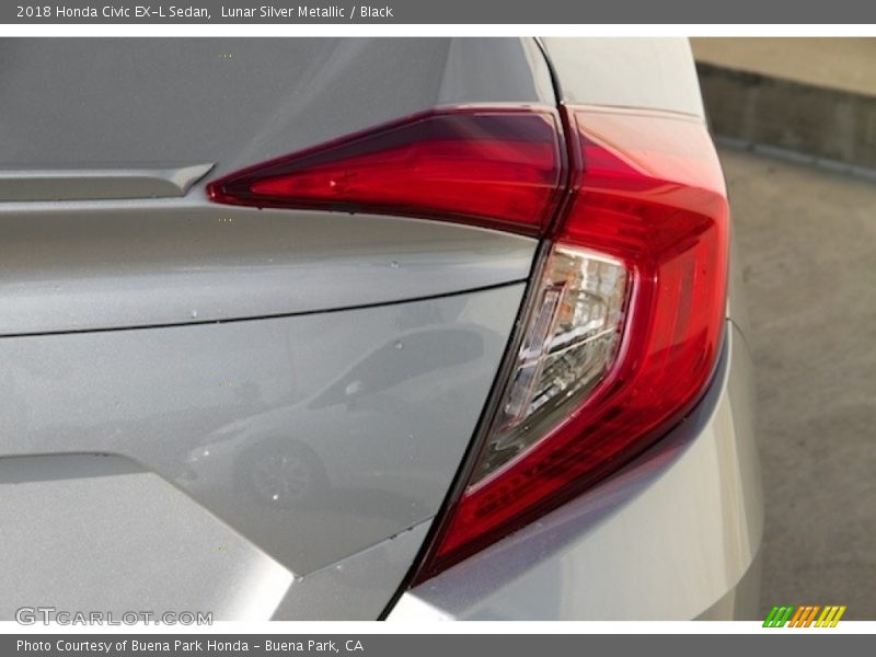 Lunar Silver Metallic / Black 2018 Honda Civic EX-L Sedan