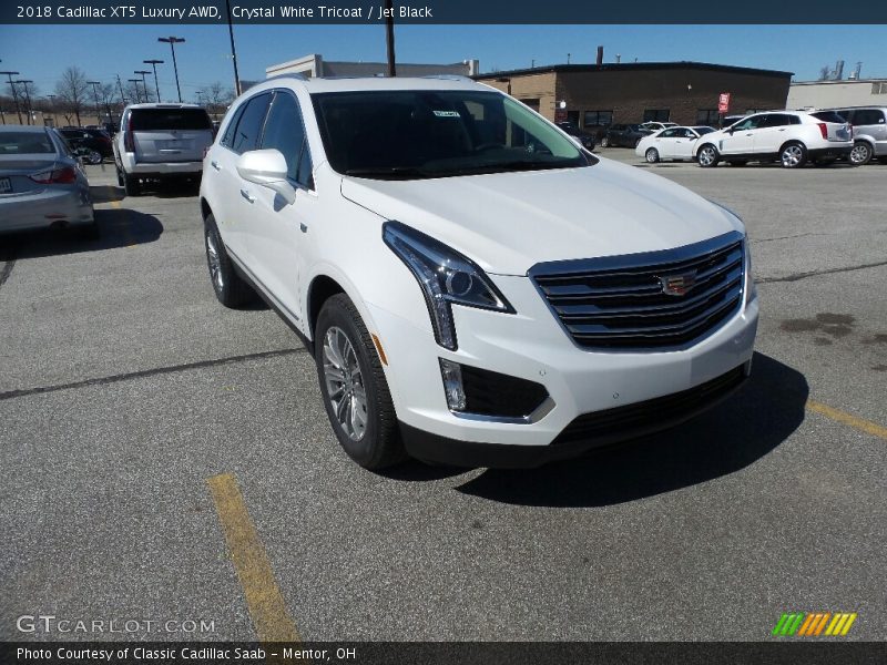 Crystal White Tricoat / Jet Black 2018 Cadillac XT5 Luxury AWD