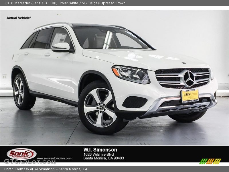 Polar White / Silk Beige/Espresso Brown 2018 Mercedes-Benz GLC 300