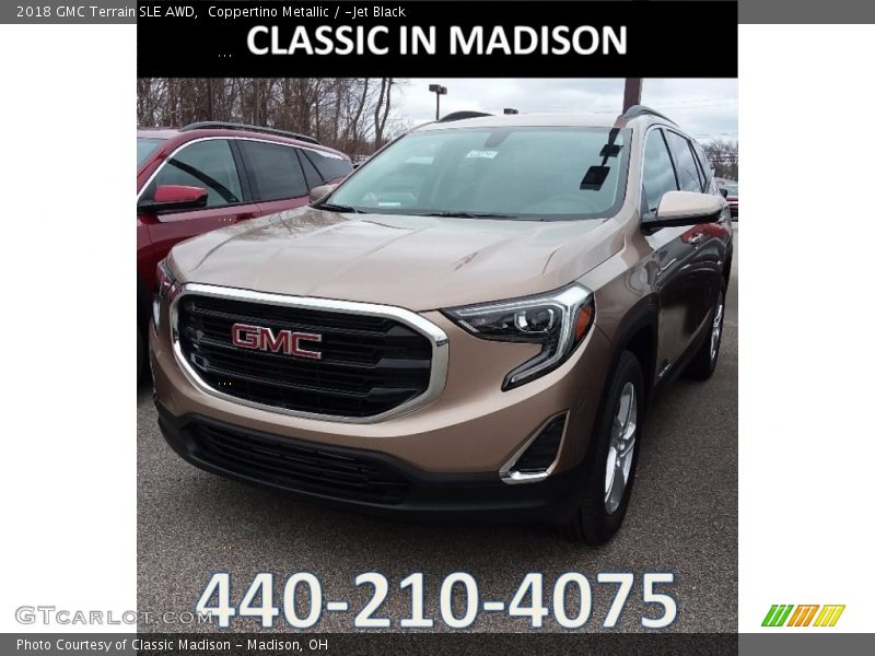 Coppertino Metallic / ­Jet Black 2018 GMC Terrain SLE AWD