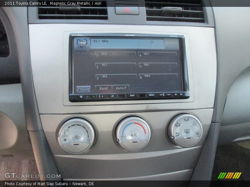 Magnetic Gray Metallic / Ash 2011 Toyota Camry LE