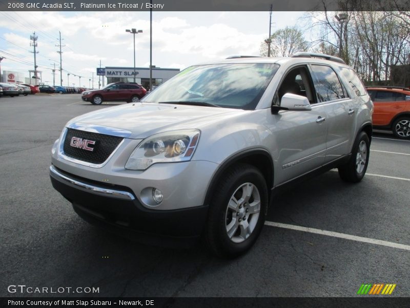 Platinum Ice Tricoat / Ebony 2008 GMC Acadia SLT