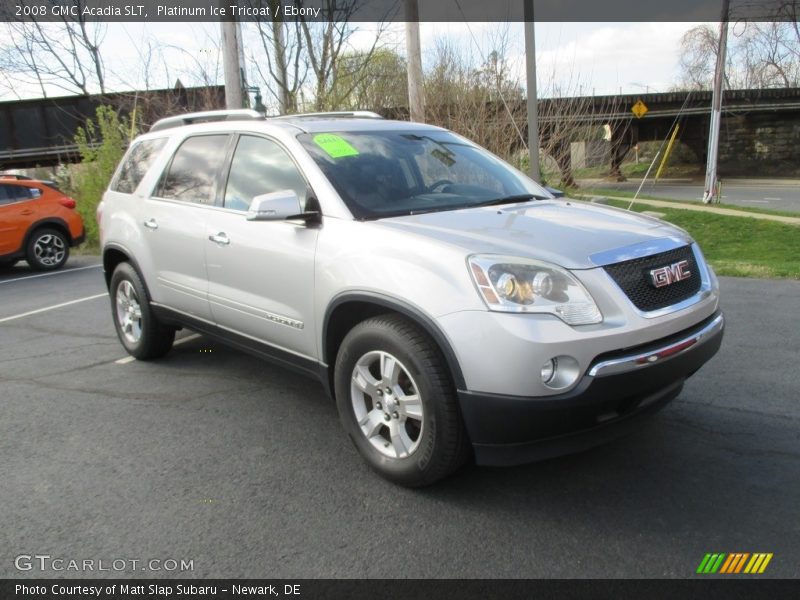 Platinum Ice Tricoat / Ebony 2008 GMC Acadia SLT