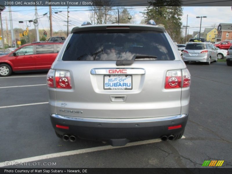 Platinum Ice Tricoat / Ebony 2008 GMC Acadia SLT