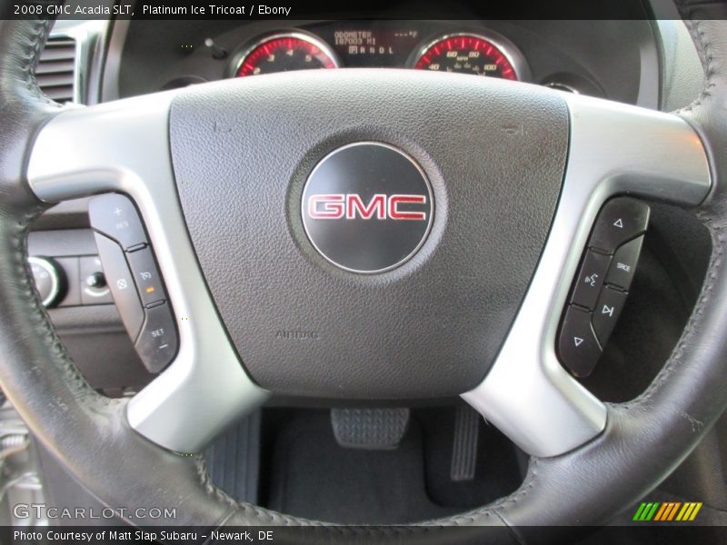 Platinum Ice Tricoat / Ebony 2008 GMC Acadia SLT