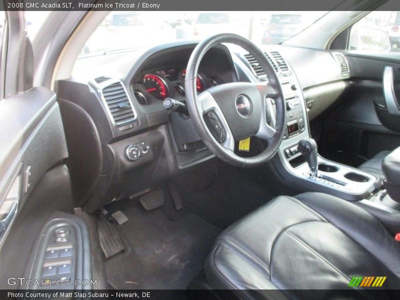 Platinum Ice Tricoat / Ebony 2008 GMC Acadia SLT