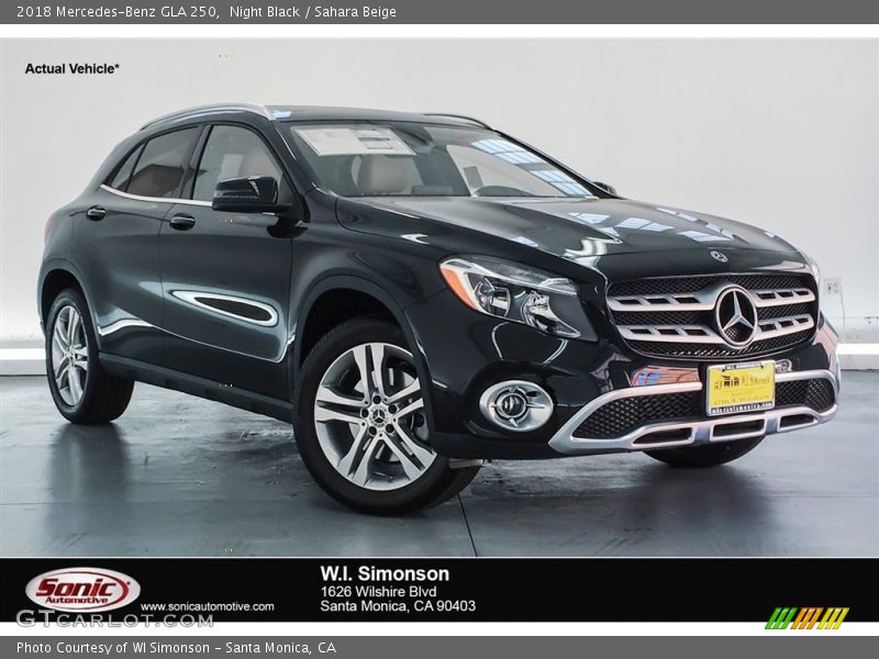 Night Black / Sahara Beige 2018 Mercedes-Benz GLA 250