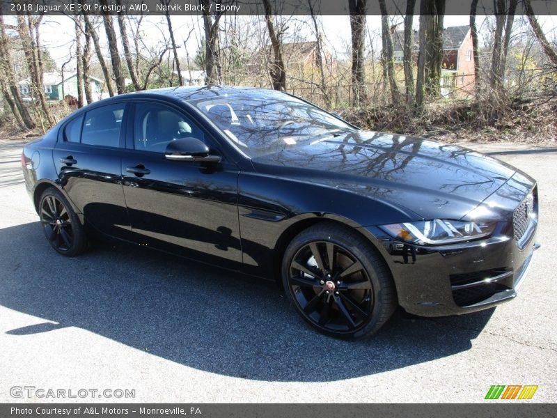 Narvik Black / Ebony 2018 Jaguar XE 30t Prestige AWD