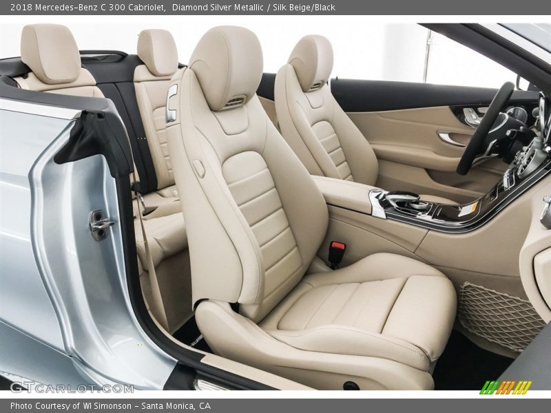 Diamond Silver Metallic / Silk Beige/Black 2018 Mercedes-Benz C 300 Cabriolet