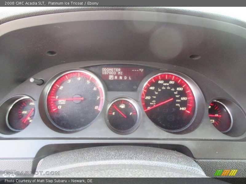 Platinum Ice Tricoat / Ebony 2008 GMC Acadia SLT