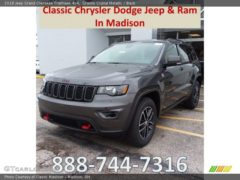 Granite Crystal Metallic / Black 2018 Jeep Grand Cherokee Trailhawk 4x4