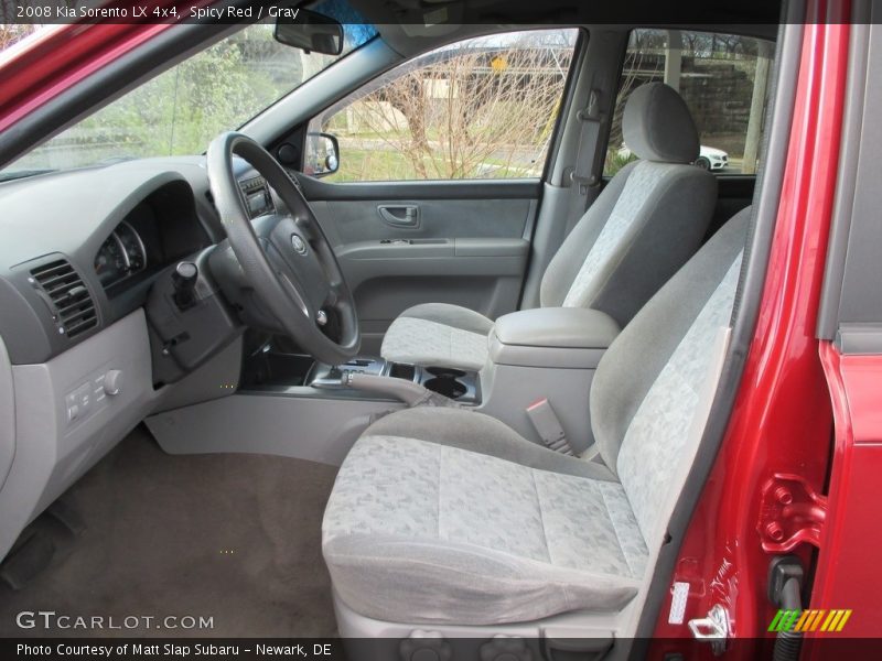 Spicy Red / Gray 2008 Kia Sorento LX 4x4