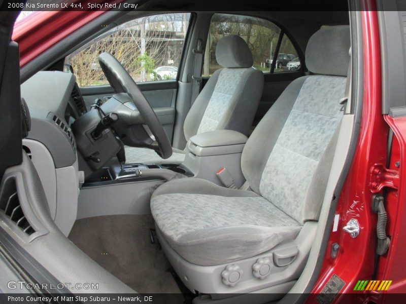 Spicy Red / Gray 2008 Kia Sorento LX 4x4