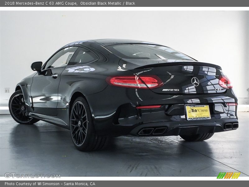 Obsidian Black Metallic / Black 2018 Mercedes-Benz C 63 AMG Coupe