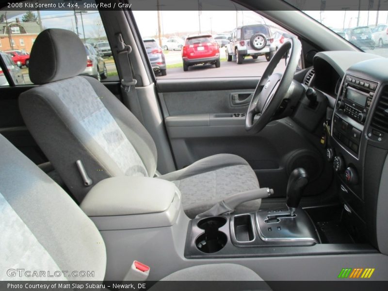 Spicy Red / Gray 2008 Kia Sorento LX 4x4