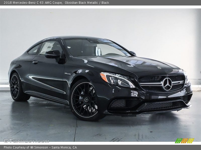 Obsidian Black Metallic / Black 2018 Mercedes-Benz C 63 AMG Coupe