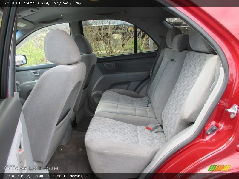 Spicy Red / Gray 2008 Kia Sorento LX 4x4