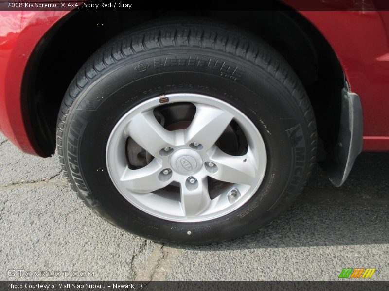 Spicy Red / Gray 2008 Kia Sorento LX 4x4