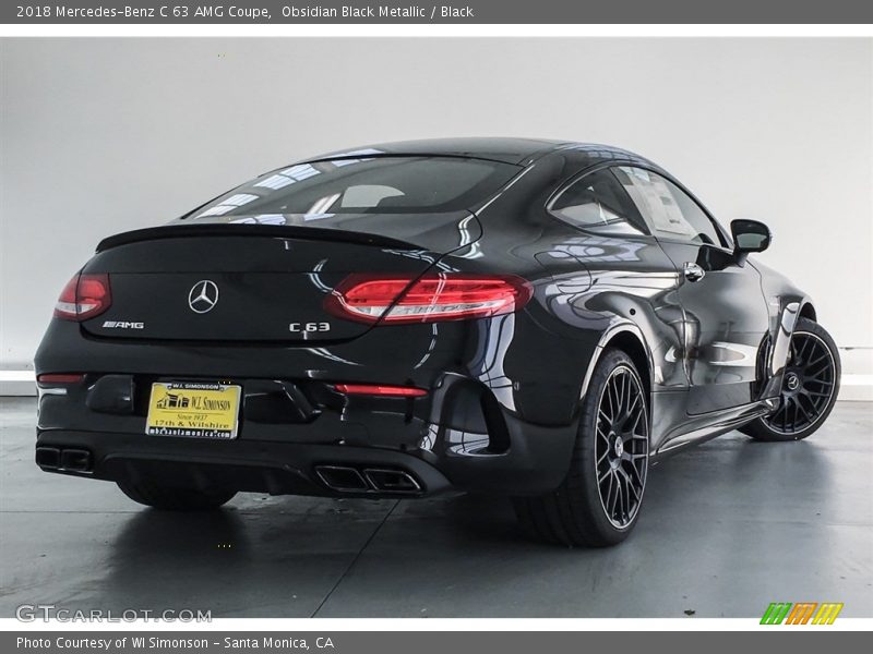 Obsidian Black Metallic / Black 2018 Mercedes-Benz C 63 AMG Coupe