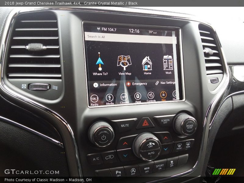 Granite Crystal Metallic / Black 2018 Jeep Grand Cherokee Trailhawk 4x4