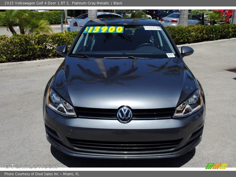 Platinum Gray Metallic / Black 2015 Volkswagen Golf 4 Door 1.8T S