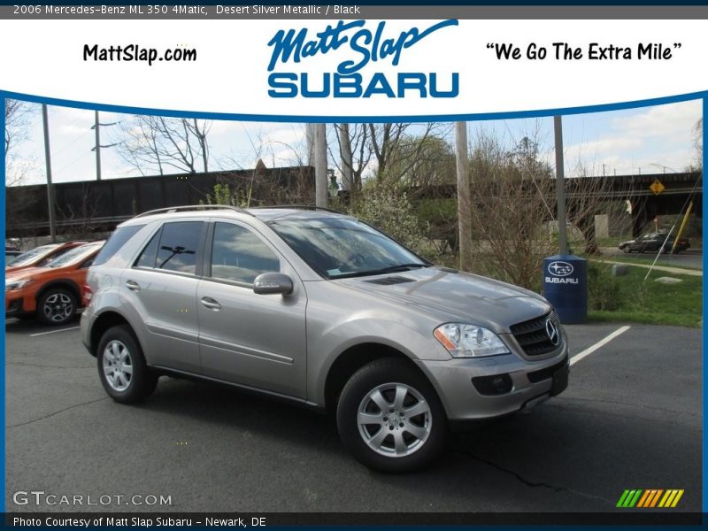 Desert Silver Metallic / Black 2006 Mercedes-Benz ML 350 4Matic