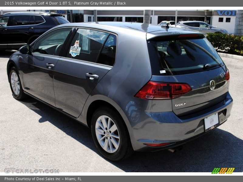 Platinum Gray Metallic / Black 2015 Volkswagen Golf 4 Door 1.8T S