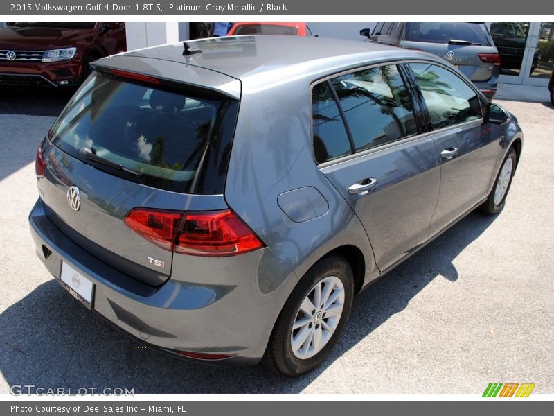 Platinum Gray Metallic / Black 2015 Volkswagen Golf 4 Door 1.8T S