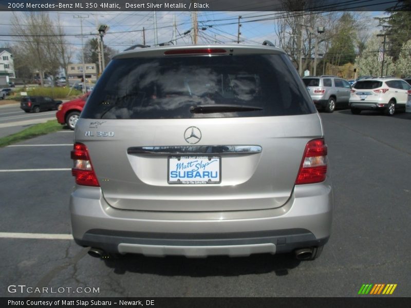 Desert Silver Metallic / Black 2006 Mercedes-Benz ML 350 4Matic