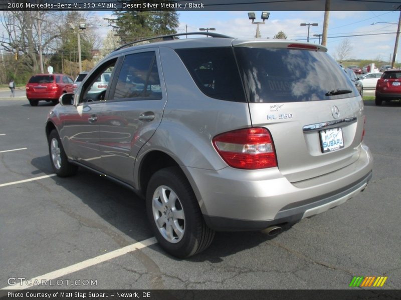 Desert Silver Metallic / Black 2006 Mercedes-Benz ML 350 4Matic