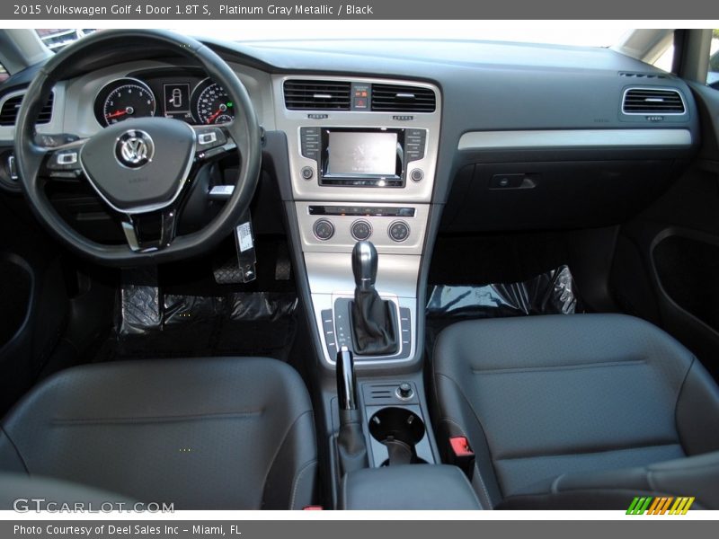 Platinum Gray Metallic / Black 2015 Volkswagen Golf 4 Door 1.8T S