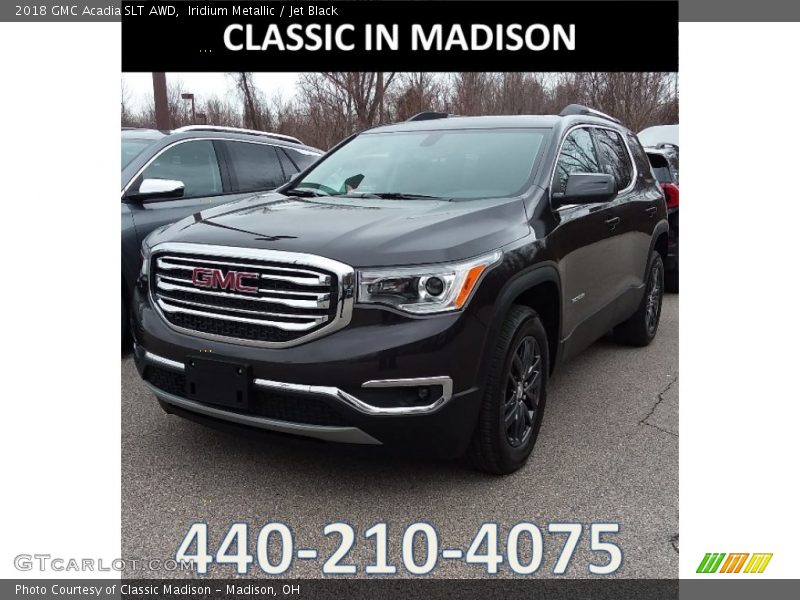 Iridium Metallic / Jet Black 2018 GMC Acadia SLT AWD