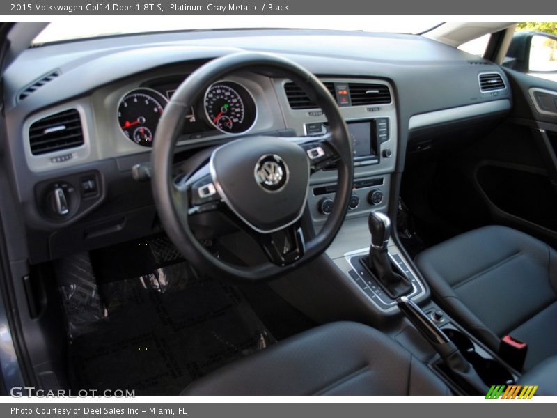 Platinum Gray Metallic / Black 2015 Volkswagen Golf 4 Door 1.8T S