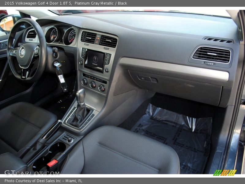 Platinum Gray Metallic / Black 2015 Volkswagen Golf 4 Door 1.8T S