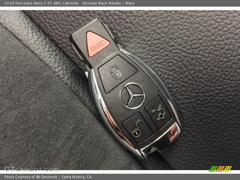 Obsidian Black Metallic / Black 2018 Mercedes-Benz C 63 AMG Cabriolet