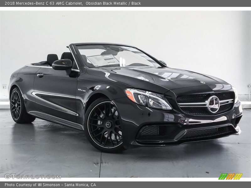 Obsidian Black Metallic / Black 2018 Mercedes-Benz C 63 AMG Cabriolet