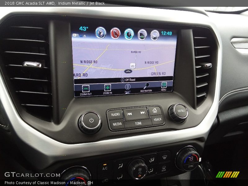 Iridium Metallic / Jet Black 2018 GMC Acadia SLT AWD