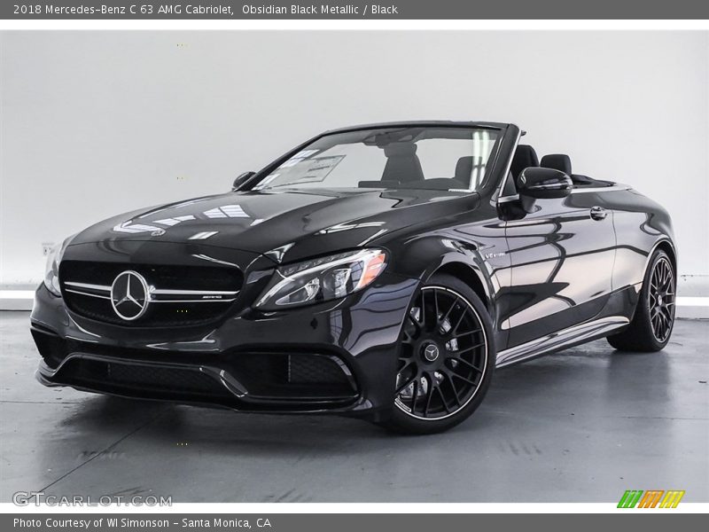 Obsidian Black Metallic / Black 2018 Mercedes-Benz C 63 AMG Cabriolet