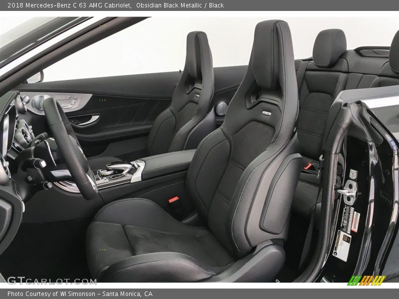 Obsidian Black Metallic / Black 2018 Mercedes-Benz C 63 AMG Cabriolet