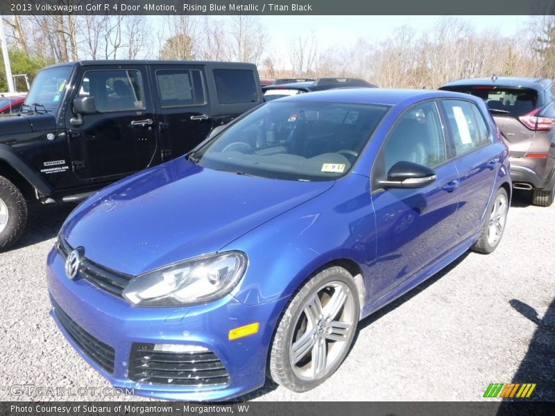 Rising Blue Metallic / Titan Black 2013 Volkswagen Golf R 4 Door 4Motion