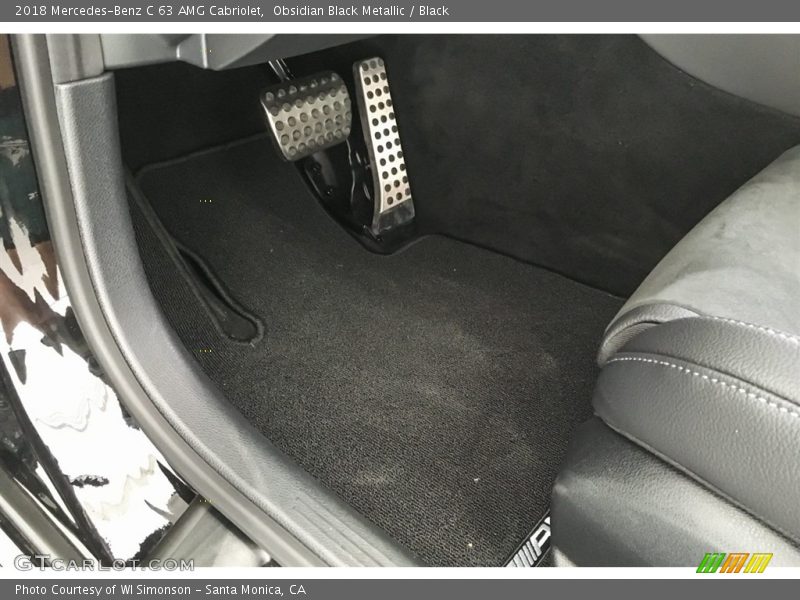Obsidian Black Metallic / Black 2018 Mercedes-Benz C 63 AMG Cabriolet