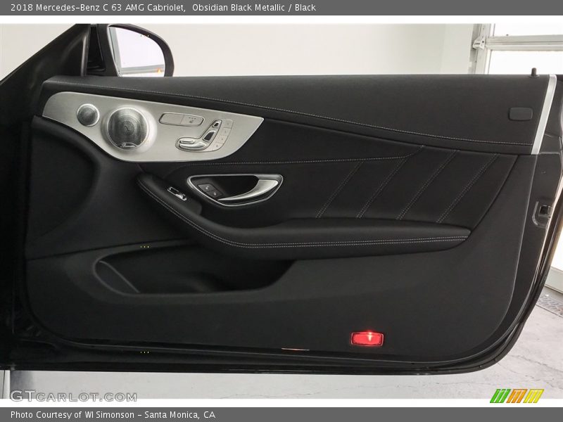 Obsidian Black Metallic / Black 2018 Mercedes-Benz C 63 AMG Cabriolet