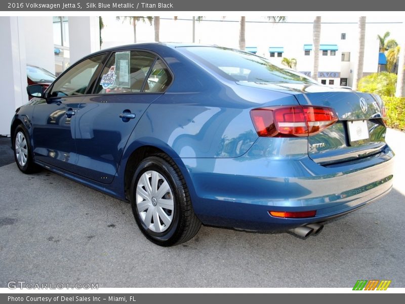 Silk Blue Metallic / Titan Black 2016 Volkswagen Jetta S