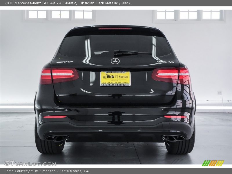 Obsidian Black Metallic / Black 2018 Mercedes-Benz GLC AMG 43 4Matic