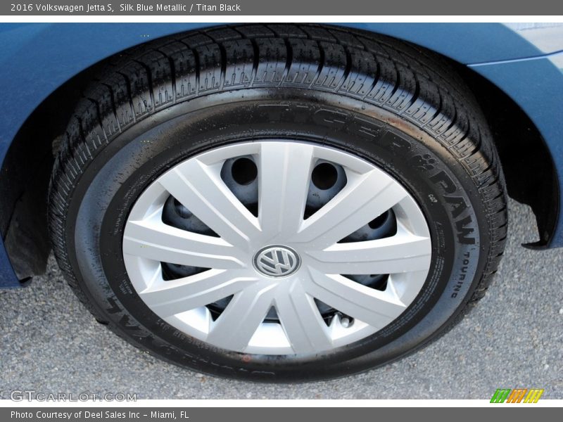 Silk Blue Metallic / Titan Black 2016 Volkswagen Jetta S