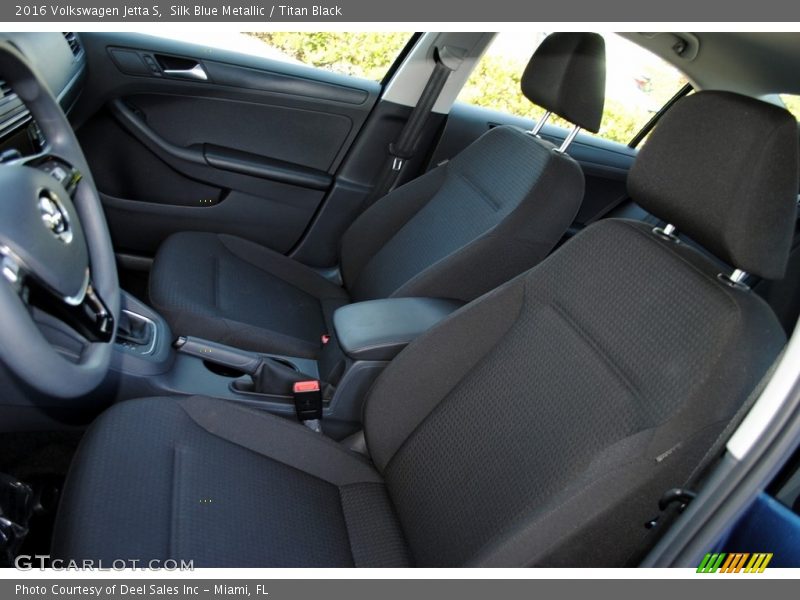 Silk Blue Metallic / Titan Black 2016 Volkswagen Jetta S