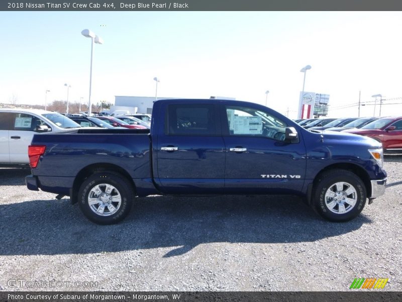 Deep Blue Pearl / Black 2018 Nissan Titan SV Crew Cab 4x4